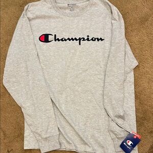 Champion Gray Long Sleeve Shirt